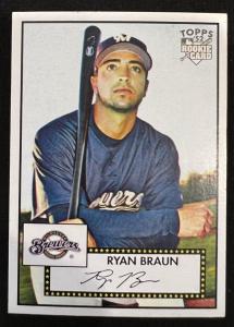 Ryan Braun 2007 Topps Rookie Card #20