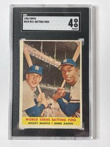 1958 Topps Mickey Mantle World Series Card