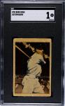 1952 Berk Ross Joe Dimaggio Sports Card