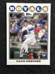 Zack Greinke 2008 Topps Baseball Card #46