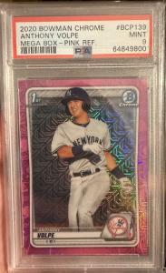 2020 Bowman Chrome Anthony Volpe Pink Rookie Card
