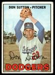 1967 Topps Don Sutton Dodgers Baseball Card #445