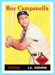 Roy Campanella Brooklyn Dodgers Art Card, 1958 Style