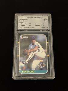 1987 Donruss #502 David Cone Rookie Card FA 9