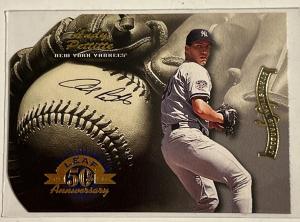 1998 Leaf Andy Pettitte Die-Cut Parallel Card