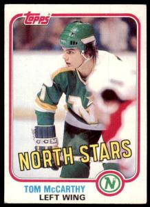 1981-82 Topps Tom McCarthy Hockey Card #108