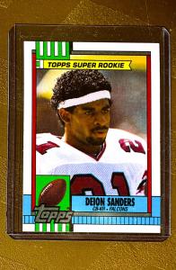 1990 Topps #469 Deion Sanders Rookie Card Sale