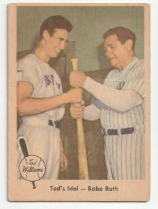 1959 Fleer Ted Williams #2 Babe Ruth Vintage Card