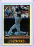 1997 Topps Chrome Jason Giambi Refractor Card
