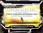 2015 Topps Strata Carlos Rodon Autograph Card