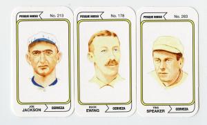 Joe Jackson Buck Ewing Tris Speaker Beer Card Lot