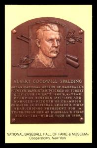 A.G. Spalding Hall of Fame Plaque #293