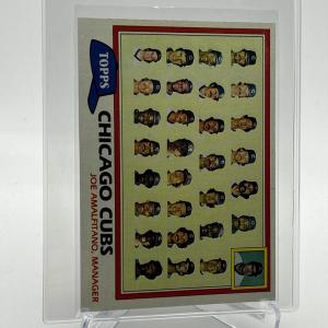 1981 Topps Chicago Cubs Checklist Card #676