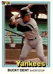 1981 Donruss Bucky Dent Sports Card #465