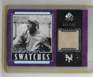 2003 Upper Deck Christy Mathewson Historic Swatches