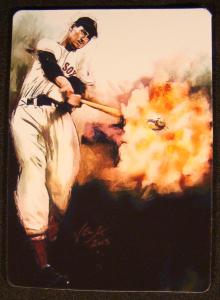 Edward Vela Ted Williams Boston Red Sox Sketch Card