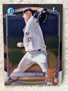 2025 Bowman Jonah Tong 1st Prospect Chrome Card