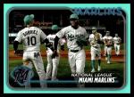 2024 Topps Miami Marlins Team Card #252 Aqua
