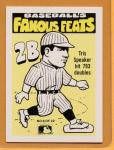 1986 Fleer Tris Speaker Famous Feats Card