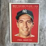 Phil Rizzuto 1961 Topps Yankees MVP Card #471