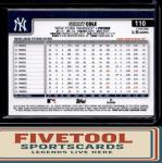 2025 Topps Chrome Gerrit Cole Gold Logofractor #110