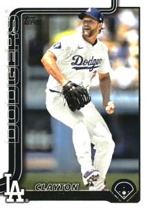 2025 Topps Clayton Kershaw LA Dodgers Card