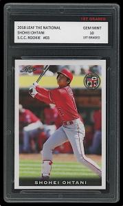 Shohei Ohtani 2018 Rookie Card #03 Graded 10
