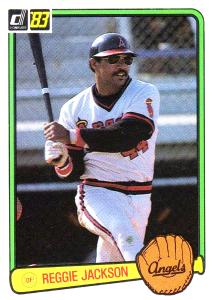1983 Donruss Reggie Jackson California Angels Card