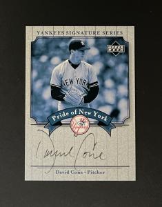 David Cone 2003 Yankees Signature Series Card