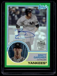Brett Gardner 2024 Topps Archives Auto Green Foil