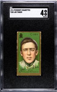 1911 T205 Joe Tinker Piedmont Cigarette Card