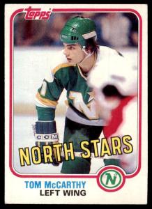 1981-82 Topps Tom McCarthy Hockey Card #108