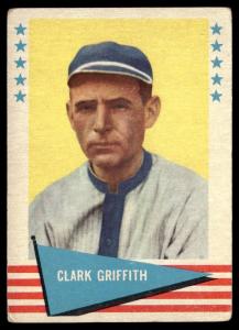 1961 Fleer Clark Griffith Baseball Card #36