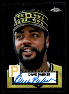 Dave Parker 2021 Topps Chrome Autograph Card
