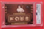 Honus Wagner Game Used Bat Card #4/10 PSA 6