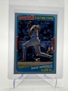 1989 Fleer Dave Winfield Baseball Card #43