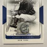 2019 National Treasures Casey Stengel Button Relic 2/2