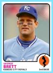 George Brett Kansas City Royals Art Card 1973