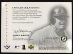2001 SP Authentic Jason Giambi Chirography Card