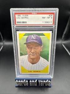 Lou Gehrig 1960 Fleer Baseball Greats Card #28