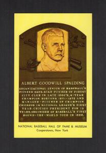 1964 A.G. Spalding Red Stockings HOF Postcard