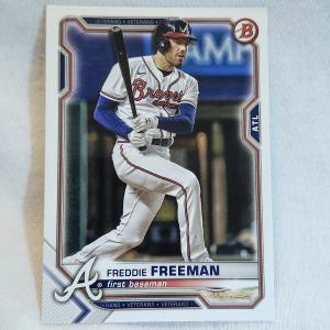 2021 Bowman Freddie Freeman Atlanta Braves Card