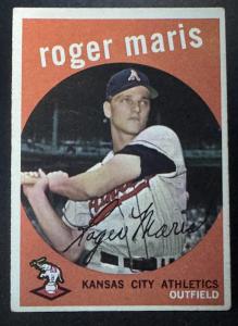 1959 Topps #202 Roger Maris Athletics Card