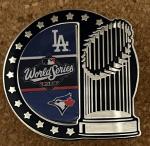 2025 Blue Jays vs Dodgers World Series Pin