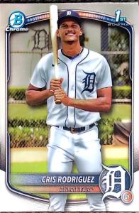 Cris Rodriguez 2025 Bowman Chrome Detroit Tigers Card
