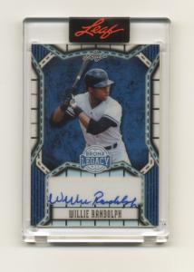 2025 Leaf Bronx Legacy Willie Randolph Autograph 5/25