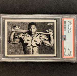 1990 Score BO Jackson Nike Poster PSA 8