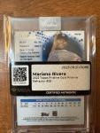 2022 Topps Pristine Mariano Rivera Gold Refractor 28/50