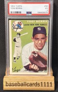 1954 Topps Yogi Berra Card #50 PSA 3
