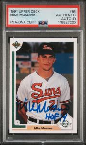 1991 Upper Deck Mike Mussina RC PSA 10 Auto